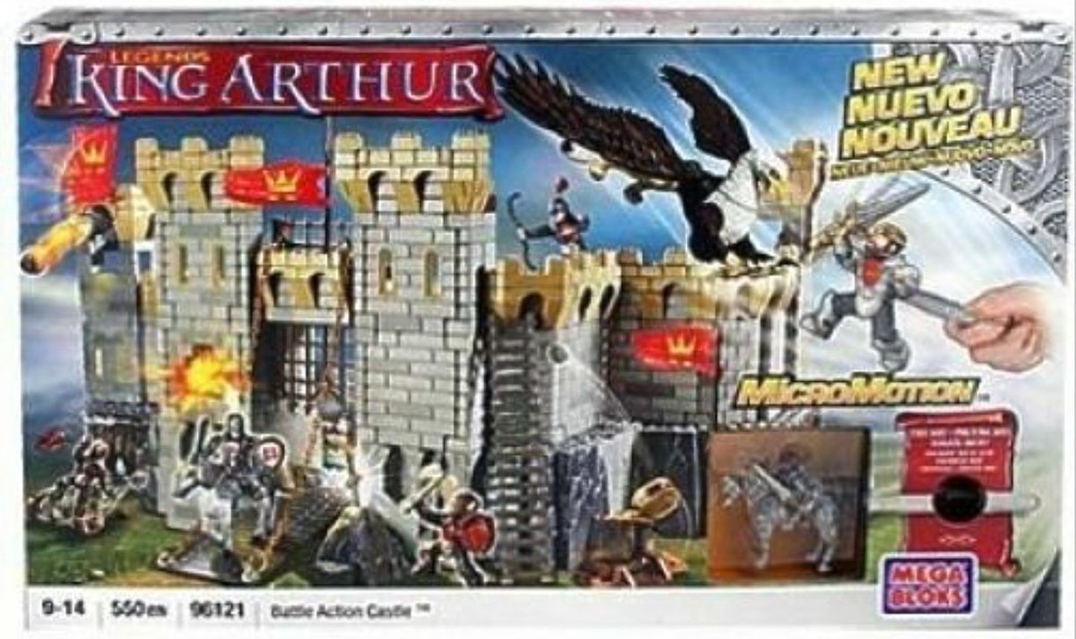 Mega Bloks Legends King Arthur Battle Action Castle Set 96121 New