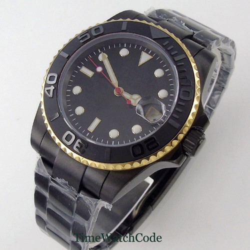 NH35A PT5000 Miyota8215 40mm Automatic Mens Watch Black Dial Sapphire Glass Date - Picture 11 of 19