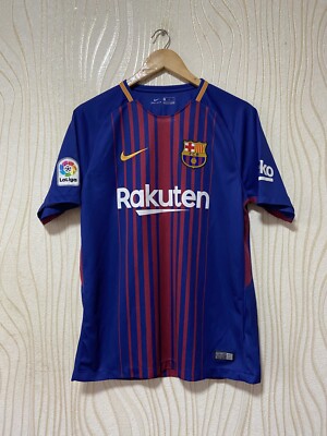 BARCELONA 2017 2018 HOME FOOTBALL SHIRT SOCCER JERSEY NIKE 847255