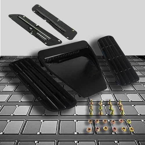 Ralliart GTS Car Vents Ducts Hood Bonnet Matte Black Fit for Lancer EVO X 2008 + - Bild 2 von 3