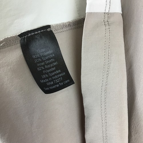 FLX Athletic Beige/White Drawstring Sleeveless W/Build In Shorts Dress Sz. XL - Picture 10 of 10