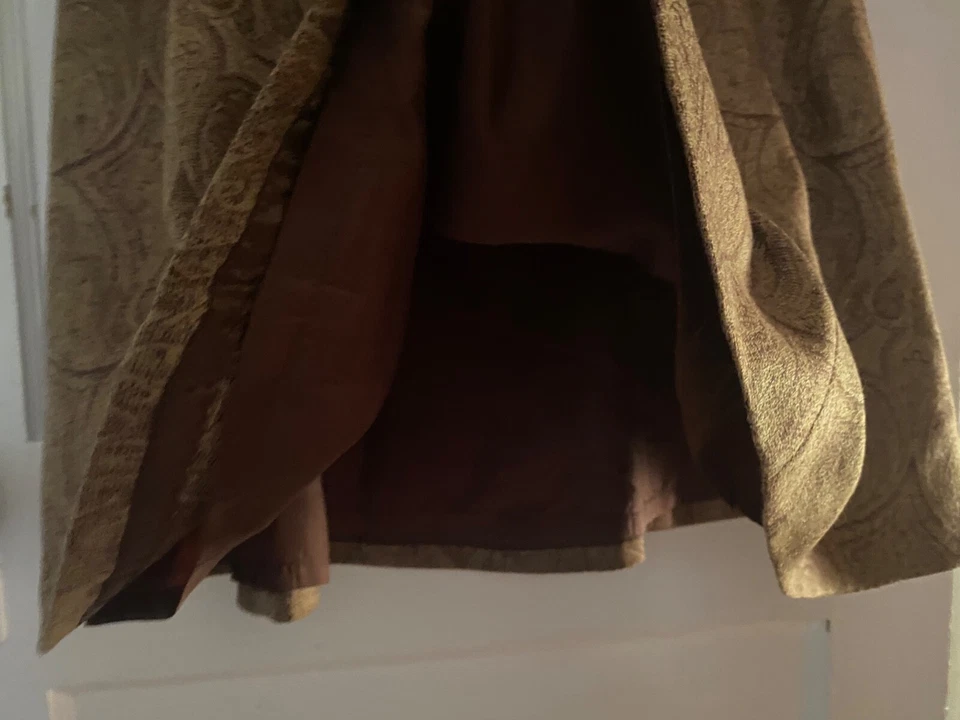 Винтажная шерстяная юбка Talbots с расклешенной подкладкой из пейсли, талия 28 дюймов - Изображение 4 из 4