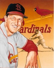 Stan Musial Photo Art St. Louis Cardinals 8x10 Baseball Photo Artwork 1941-1963