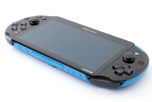 Sony PS Vita Blau Schwarz Slim PCH-2000 mit Ladegerät + Box [TOP+] - Bild 6 von 10