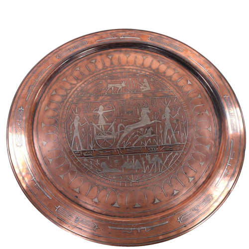 Egyptian Grand Tour Silber Kupfer Revival Ladegerät B65cm um 1900 - Bild 12 von 16