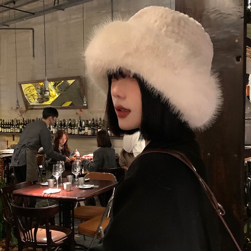 Femme Fausse Fourrure Seau Casquette Chapeau Pêcheur Épais Thermique Hiver Plein - Picture 5 of 14