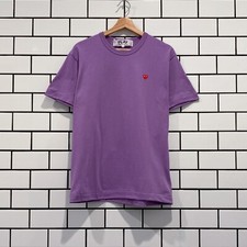 COMME DES GARCONS CDG PLAY SMALL RED HEART TEE PURPLE AZ-T314-051-4