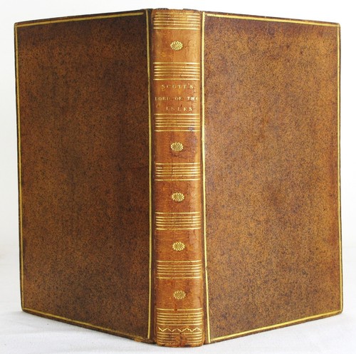 1815 LORD OF THE ISLES A POEM WALTER SCOTT ANTIQUE LEATHER BINDING SCARCE - Bild 3 von 12
