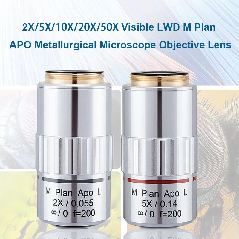 Plan Apochromatisch 2,0 x objectief voor de DZ serie. Werkafstand 33 mm