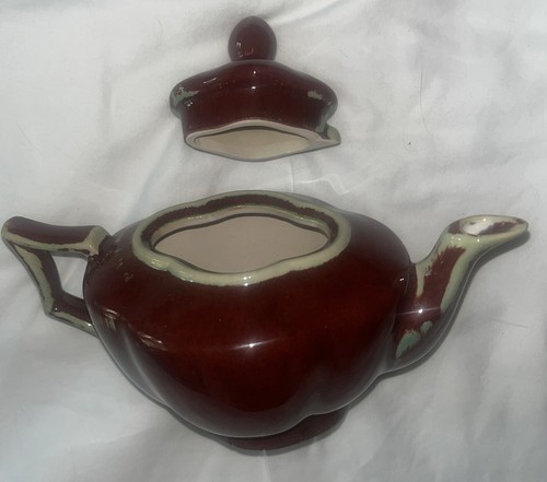 Keramik Teekanne mit Deckel Ochsenblut Distressed glasiert 2 1/2" Tassen von Bombay Company - Bild 4 von 13