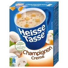 Heisse Tasse HOT MUG Soup: Creamy MUSHROOM soup -Pack of 3 -FREE SHIPPING