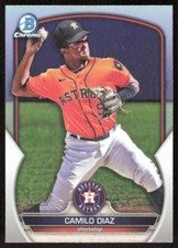 2023 6381D Bowman Draft Chrome REFRACTOR Camilo Diaz Rookie Houston Astros