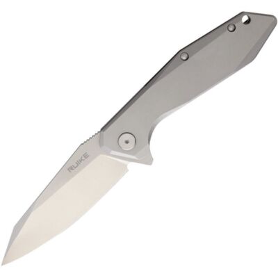 Ruike P135 Beta Plus Frame Lock Folding Knife Matte Stainless Handle P135SF