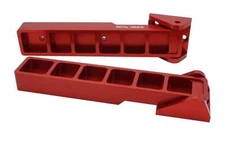 Tailgate Hinges - BILLET (Royal Hooks) RED fits Jeep Wrangler JK - JKU