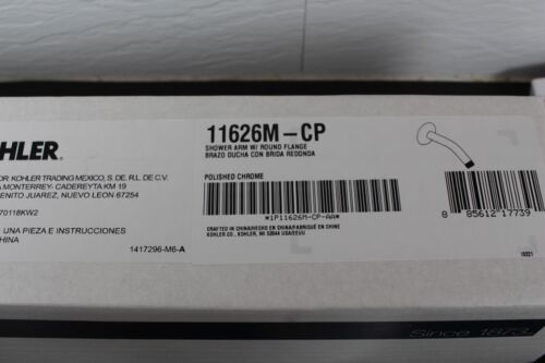 "Brazo de ducha esmaltado cromado Kohler No.11626M con brida ""Nuevo"" - Imagen 2 de 6