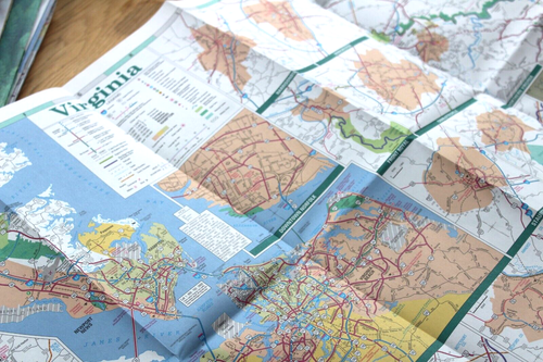 *VINTAGE* VIRGINIA OFFICIAL STATE TRANSPORTATION MAP (1994, Folding) - Picture 4 of 8