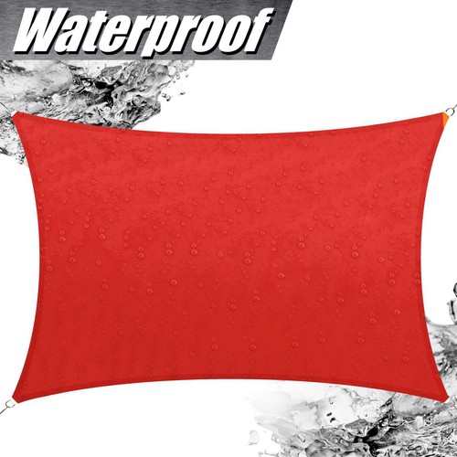 ColourTree Impermeable Rectángulo Parasol Vela Toldo Tela Exterior Patio - Imagen 41 de 55