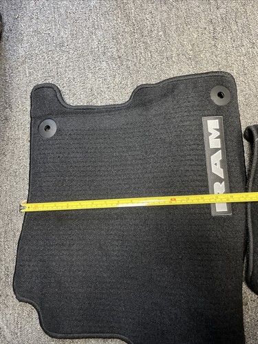 2019-2023 Ram 1500 Big Front + Rear Floor Mat Kit 6BR241X7AC / O7 - Picture 10 of 14
