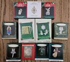 Lot 11 Nos Hallmark Angel miniature Ornaments Love Peace Nature's Crystal Gentle