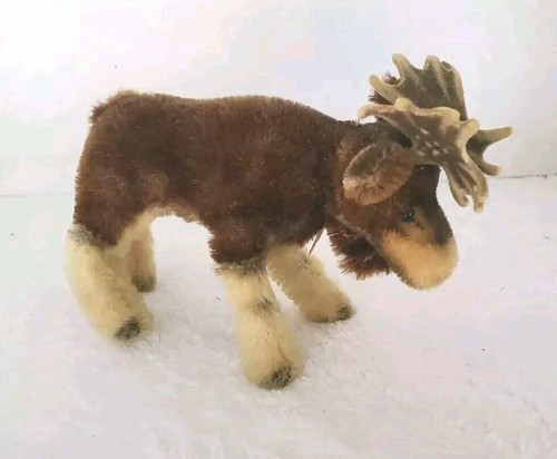 Steiff Moosy Moose Peluche Tipo Giocattolo Piccolo Mohair Anni 50 Germania Alto 5 Pollici