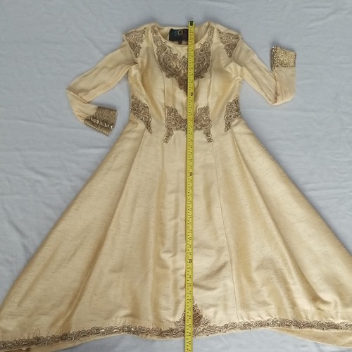 RDC London dress embroidered wedding party wear gold Embellished size 40 UK 12 - Picture 5 of 21