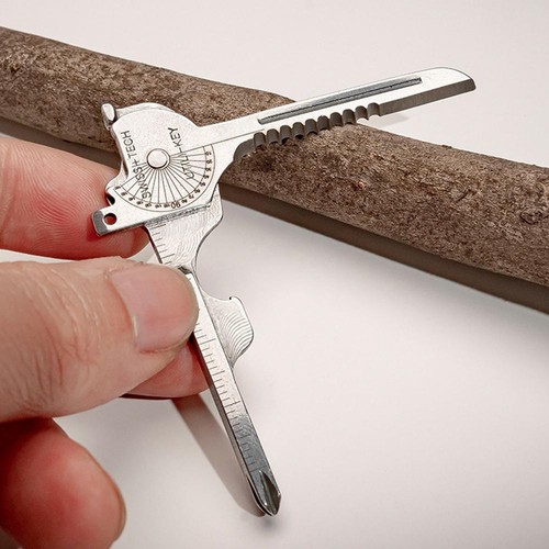 Taschen Schlüsselanhänger Multitool Schlüsselform Öffner Flucht Outdoor Werkzeug Zubehör" - Bild 4 von 14