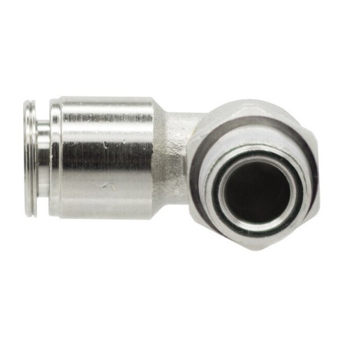 10 x 1/4 OD x 1/8 NPT Quick Metal Push Connect Tube Fitting Male Swiveling Elbow - Bild 5 von 5