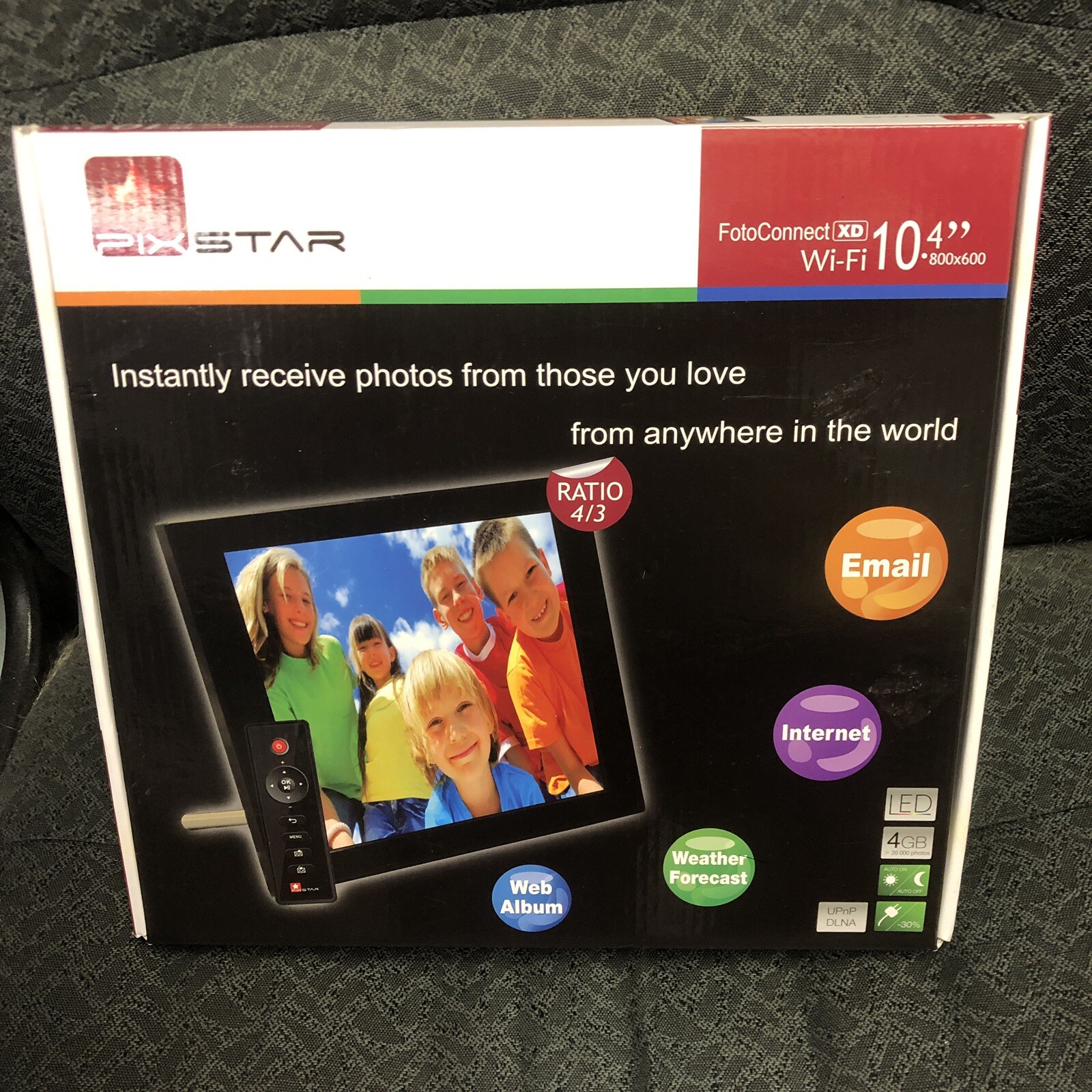 PixStar 10.4 Inch Wifi Cloud Digital Photo Frame FotoConnect XD With