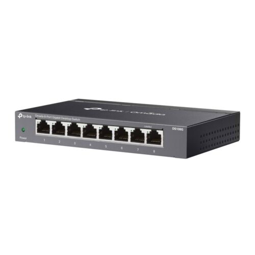 TP-Link DS108G | Omada 8-Port 10/100/1000Mbps Gigabit Unmanaged Desktop Switch - Picture 2 of 5
