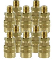 Milton 716 1/4 Npt Male m Style Coupler-10 Pack on sale Milton 716 1/4 Npt Male m Style Coupler-10 Pack on sale