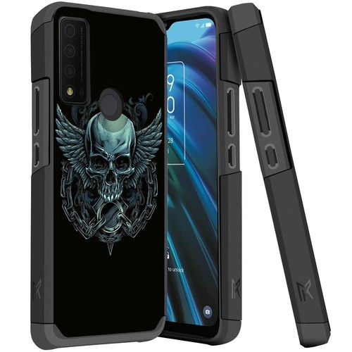 Per TCL 30 XE 5G Custodia Stampata Slim Ibrida Doppio Strato + Cover Vetro Temperato k3 - Foto 18 di 22