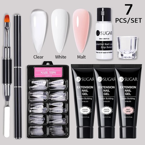 15ml Extension Nail Gel Set Quick Extension Nails Building Fingertips Tools Set