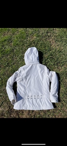 METROPOLIS Glacier COULOIR Winter Ski Jacket PU Treated Womens 12 White Silver - Picture 4 of 5