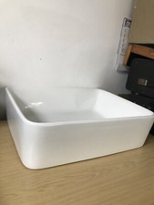 Countertop Wash Sink Basin Ceramic Bowl Modern White 5517 490 MM W Mossina