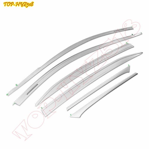 For Nissan Sentra 2020-2023 Chrome Window Wind Visors Rain Guard Vent Deflectors - Picture 2 of 8