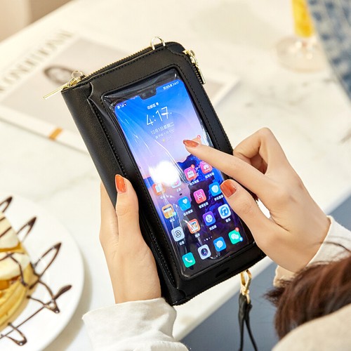 Touch Screen Phone Bag Small Crossbody Bag Shoulder Handbag RFID Blocking Wallet - Picture 18 of 36