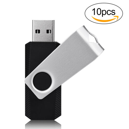 Lot 10 Pack 8GB Swivel USB 2.0 Flash Drive Thumb Pen Drive Rotating Memory Stick - Picture 3 of 12