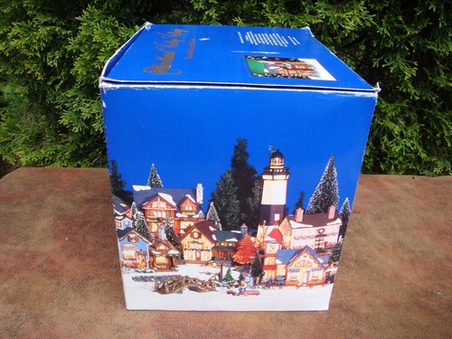 Villaggio di Natale in porcellana illuminato edificio (log home) Heartland Valley BOX - Foto 16 di 18