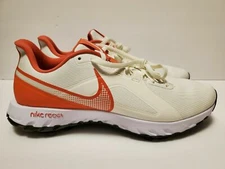 NIKE REACT INFINITY PRO GOLF SHOES SIZE 9.5 SAIL/WHITE/MAGIC EMBER CT6620-104