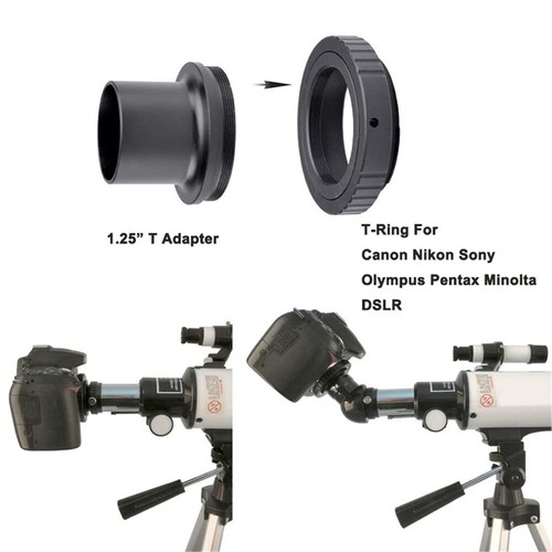 Telescope Camera Adapter T-Ring + 1.25" Mount Adapter + Extension Tube for Sony - Picture 10 of 10