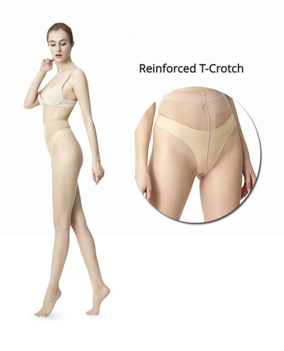 Ultradünne T Schritt Strumpfhose Nahtlos 8D Strümpfe Tights für Damen - Bild 4 von 15