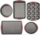 Bradshaw Home Goodcook Megagrip 5 Piece Bakeware Nonstick steel Set 