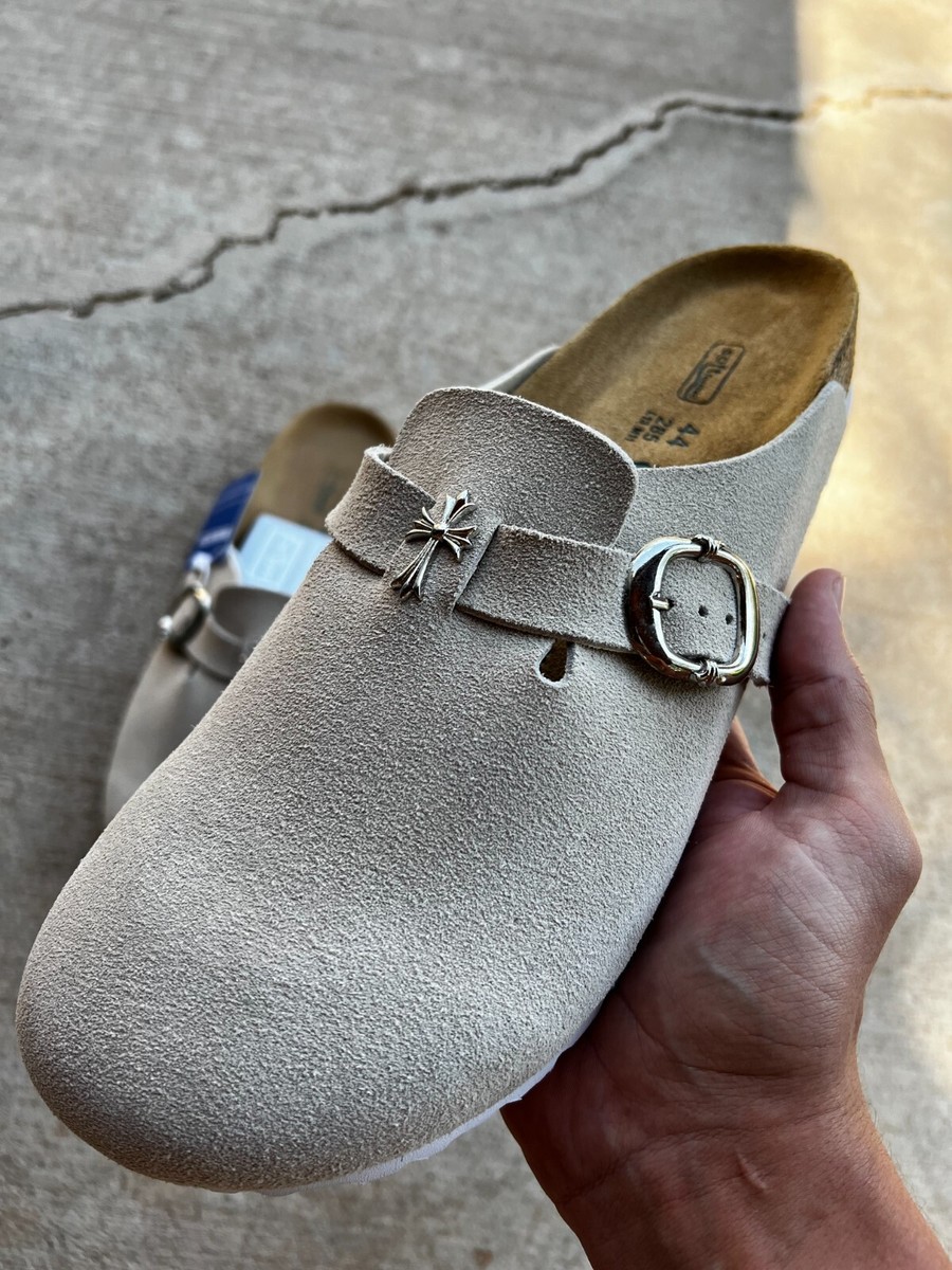 Chrome Hearts x Birkenstock Men's Sandals – Black & Gray, US Chrome Hearts x Birkenstock Men's Sandals – Black & Gray, US