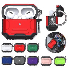 For AirPods 4/AirPods 3 / Pro 2 Rugged Ring Shockproof Armor Earphone Case Cover