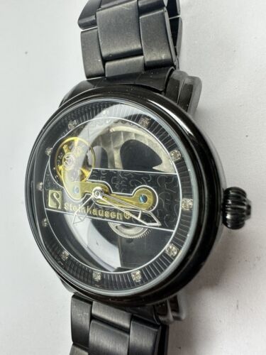 Stunning New Steinhausen Mens Watch Pont De Pure Automatic. Skeleton Watch. - Picture 2 of 4