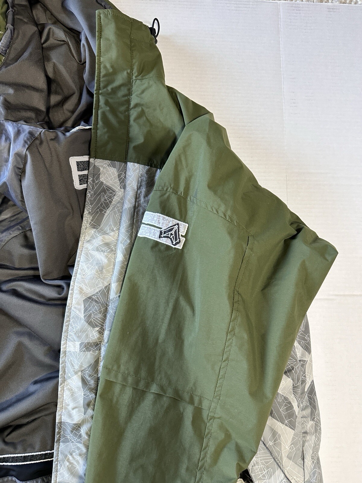 Section Men Jacket Large Green Gray Snowboard Ful… - image 9