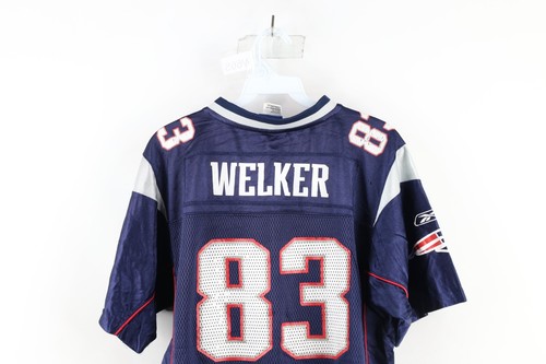 Vtg Reebok Boys XL Distressed Wes Welker New England Patriots Football Jersey - Picture 14 of 15