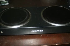 Double Hot Plate, CUSIMAX 1800 W Electric Hob Ceramic Hot Plate Portable Double