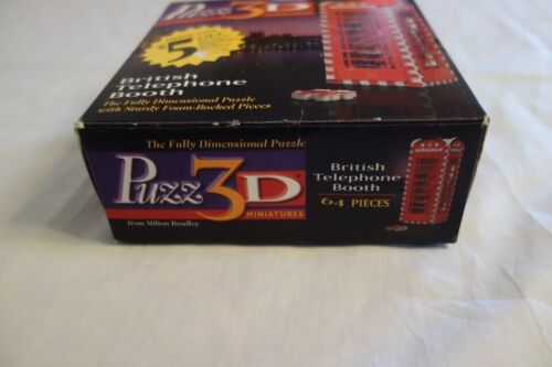 Puzz-3D British Phone Booth Puzzle Complete - Picture 2 of 3