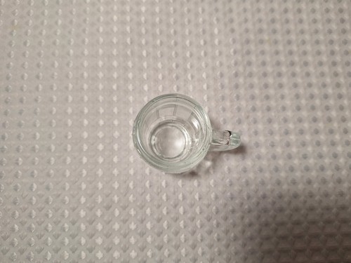 Vintage Klarglas Fass Miniatur Becher Schnapsglas - Bild 5 von 6